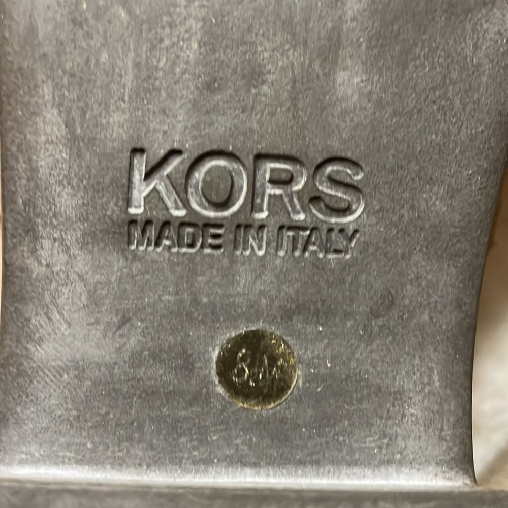 Michael Kors distressed leather moto boots - Picture 6 of 7